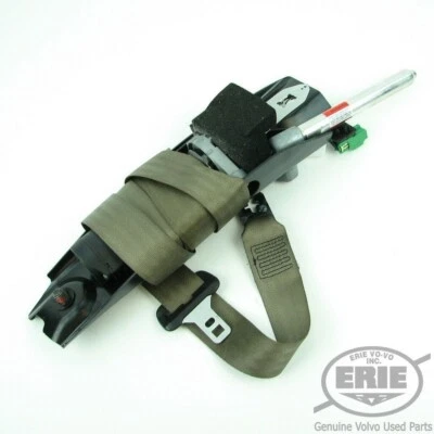 Conjunto de cinturón de seguridad TAN delantero izquierdo del lado del conductor Volvo OEM se adapta a S80 07-12 Foto 1 de 2