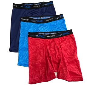 Boys Hanes X-Temp Boxer Briefs LARGE 3 Pack Tagless NEW NWOT - Picture 1 of 2
