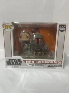 Funko Pop! Moments: Star Wars - Boba Fett and Fennec on Throne #486 - Picture 1 of 5