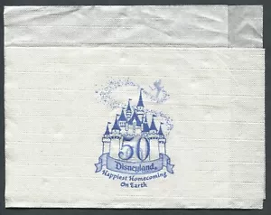 SERVILLETA DE PAPEL DISNEYLAND 50 ANIVERSARIO - ""Regreso a casa más feliz del mundo"" - 2005 - Imagen 1 de 1