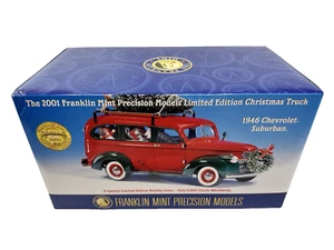 Undisplayed 2001 Franklin Mint 1946 Xmas Chevrolet Suburban Truck 1:24 B11ZO24 - Picture 1 of 11
