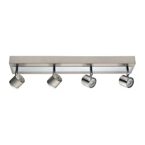 Eglo Track Lighting Kit Adjustable Head 2' Ceiling Mounted Satin Nickel/Chrome - Picture 1 of 10