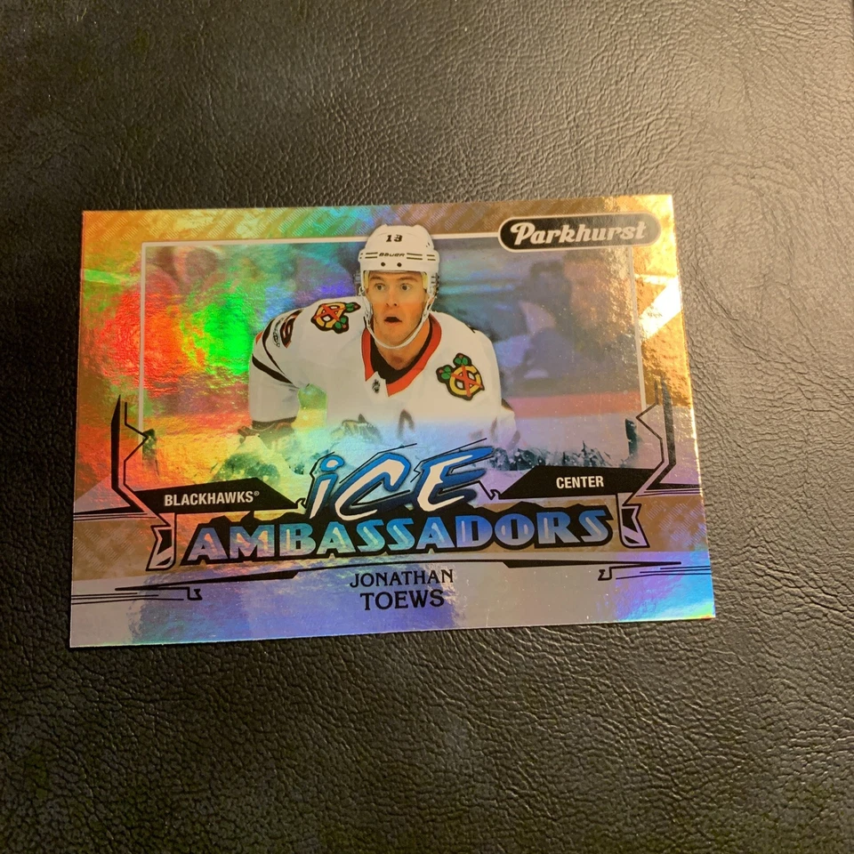 B15 ￼ia 6 Jonathan Toews 2018/19 upper deck Parkhurst ice ambassador’s￼ - Image 1 of 2