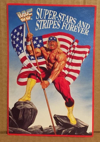 RARE 🔥WWF WRESTLEMANIA POSTCARD VII (7) HULK HOGAN PAY PER VIEW VINTAGE WWE WWF Cover