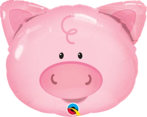 Balloon Playful Pig 30in/76cm. #16202 - Picture 1 of 1