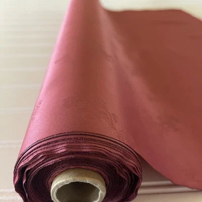 SILK MAROON FABRIC 4 Yards x 22 Inches Wide or 144 Inches x 22 Wide - Image 1 of 4