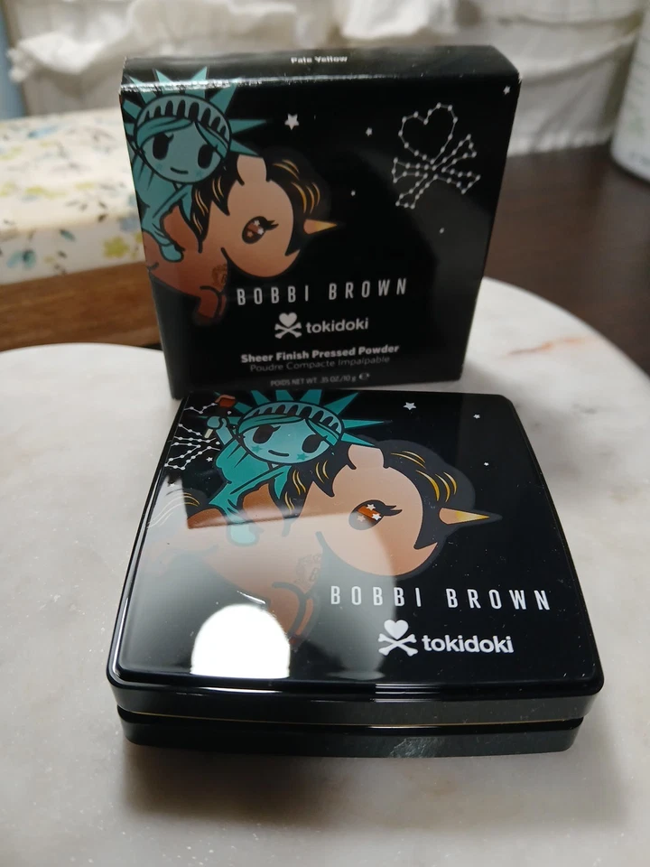 Bobbi Brown x Tokidoki Sheer Finish Pressed Powder Pale Yellow 0.35 oz/10g New - Image 1 of 1