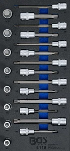 BGS Werkstattwageneinlage 1/3: Bit-Einsatz-Satz | Antrieb Innenvierkant 12,5 ... - Bild 1 von 2