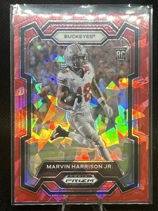 2024 Panini Prizm Draft Picks - Marvin Harrison Jr. #104 Red Ice Prizm (RC) - Picture 1 of 2
