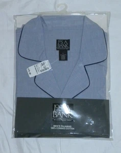 Herren Jos. A. Bank Blue Basic 2-teiliges Pyjama-Set aus 100 % Baumwolle Größe L NEU 79 $ - Bild 1 von 5