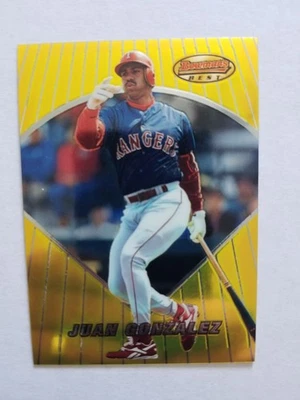 1996 Bowman's Best Juan Gonzalez #58 Texas Rangers - Image 1 of 2