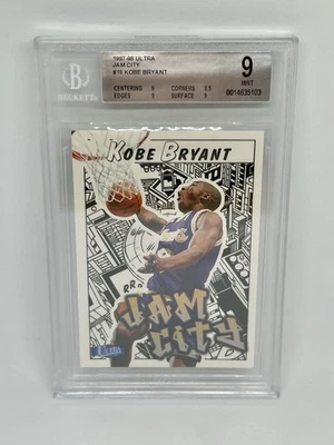 Fleer Ultra Kobe Bryant Jam City BGS 9 1997-98 como nuevo segundo año Foto 1 de 4