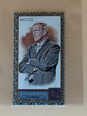 2011 Topps Allen & Ginter's Mini Black Border Lou Holtz #3 Rookie RC - Image 1 of 2