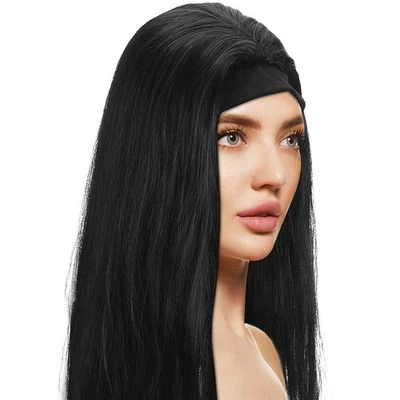  Pelucas de Halloween para Mujer Extensiones de Cabello Trenzas Humano Año Nuevo Fiesta Foto 1 de 4