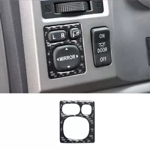 Carbon Fiber Power Mirror Control Cover Trim For Toyota Tundra/Sequoia Type B - Picture 1 of 12