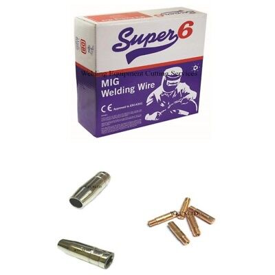 Mig Welding Wire 5KG 0.6mm, 0.8mm, 1.0mm With TIPS AND SHROUDS KIT • 31£