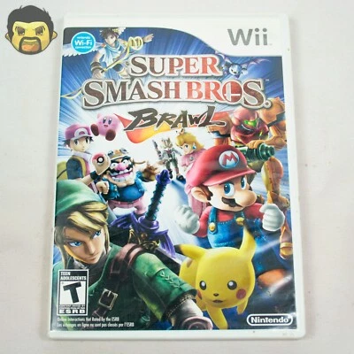 Super Smash Bros Brawl Wii Game Nintendo Wii 2008 Tested & Working FAST SHIPPING - Image 1 of 4