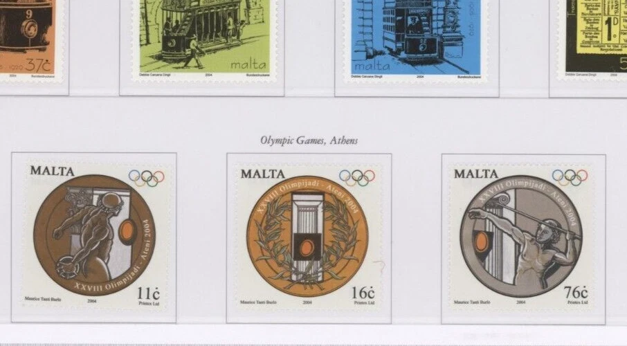 S46479 Malta MNH** 2004 Juegos Olímpicos 3v Foto 1 de 1