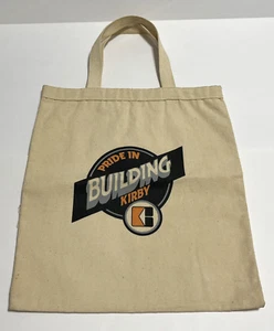 KIRBY Building System "Pride In" Promotional VTG Tote Canvas Shopper Carry Bag - Picture 1 of 4