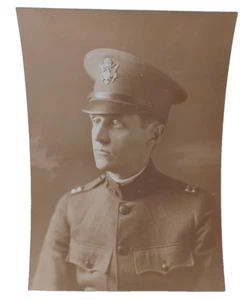 WWI American USA Army Captain Officer Photo 7" x 9 1/4" RRP 788 - Picture 1 of 4