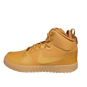 Nike Court Borough Mid  Winter Men's Shoes Wheat Black Size 12 AA0547-700