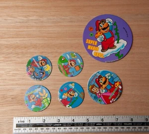 Tarjeta de colección Super Mario Menko POGS Japón Nintendo 1985 [RARA]  - Imagen 1 de 2