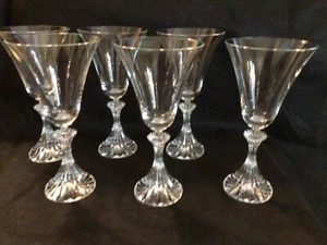 7 Mikasa Stratton Wine / Water Goblets 7 1/2 x 3 7/8 Hand Blown Excellent Cond - Picture 1 of 8