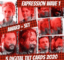 Topps Card Trader Twd The Walking Dead Award + Set (1+4) Tilt Expresssion Wave 1