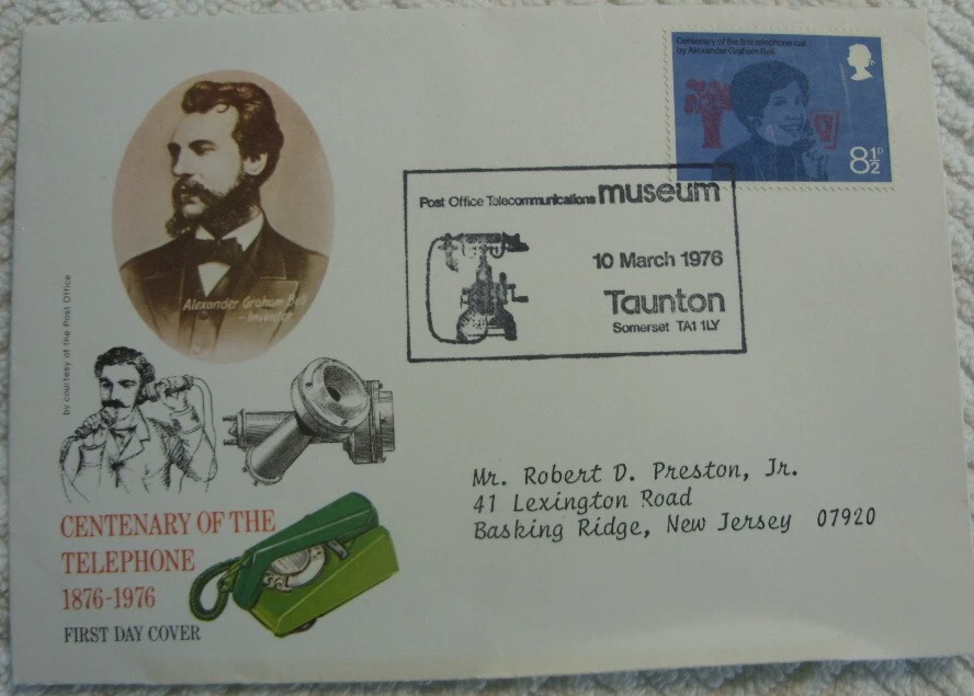GB 1976 Centenary of Telephone Alexander Graham Bell Philart FDC - Image 1 of 1