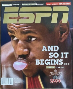 ESPN Magazine November 10, 2003 - LeBron James Rookie Year Feature - Picture 1 of 2