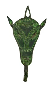 Napkin Holder Serviette Horse - Art Bastar Dhokra -patère Wall Ethnic India - Picture 1 of 5
