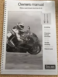 Ohlins Shock Absorber for Aprilia motor cycle Road & Track | Owners Manual - Picture 1 of 4