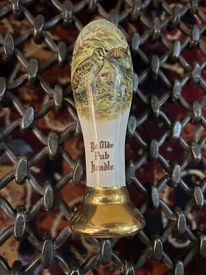 CERAMIC  YE OLDE PUB HANDLE ,,GROUSE,,   MEAD BOTTLE ORNAMENT - Image 1 of 4