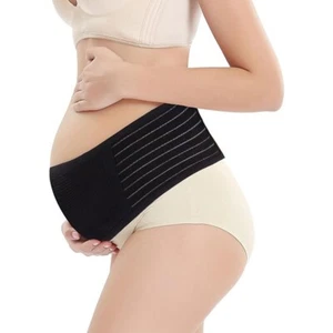 Women Maternity Belly Belt Waist Abdomen Support Bump Band Back Brace Protector - Picture 1 of 10