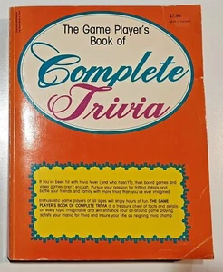 The Game Players Book of Complete Trivia by Don Elmo 1984 Paperback FREE POSTAGE - Picture 1 of 1