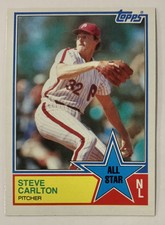 1983 Topps Baseball Steve Carlton All Star #406 - Philadelphia Phillies (S2)