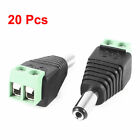 20 Pcs CCTV Security Camera DC Power Jack Connector Female 5.5mm x2.1mm