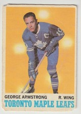 1970-71 OPC George Armstrong Card #113 Toronto Maple Leafs