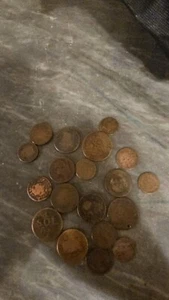 19 Old Cooper Coins From Europe And The World 1700's Early 1800s - Picture 1 of 22