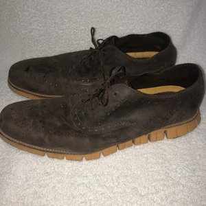 Cole Haan Zerøgrand Brown Orange Laser Perforated Leather C23735 Men’s Size 13 M - Picture 1 of 13