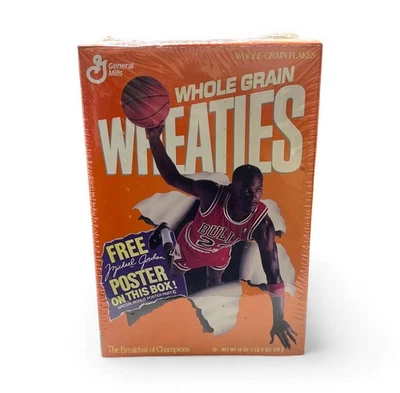 Michael Jordan Sealed + Wrapped Wheaties Cereal Box - Image 1 of 2