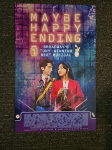 Maybe Happy Ending Cast Signed Window Card - Full Cast - Andrew Barth Feldman - Picture 1 of 9