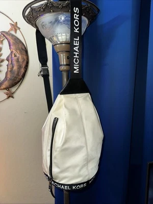 White and Black Michael Kors Sling Pack -The Michael Bag - Image 1 of 4