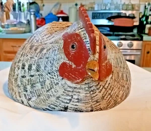 William E Kirkpatrick WEK esca "pollo" intagliata e dipinta a mano arte popolare legno - Foto 1 di 7