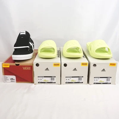 Adidas Adicane Slides And Vans Seldan Zapatilla de Lona Para Hombre Talla 13/15 Lote de 4 Foto 1 de 4