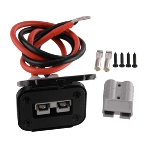 600V Heavy Duty 50A Battery Quick Disconnect Connector with 10AWG Cable wo - Picture 1 of 5