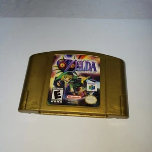 Zelda-Majora's Mask - Nintendo 64 (N64) Cartucho Dorado Auténtico Probado - Imagen 1 de 5