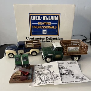 ERTL WEIL-MCLAIN CONTRACTOR COLLECTION SERIES NO 7 '57 Ford '50 Chevy Truck More - Picture 1 of 16
