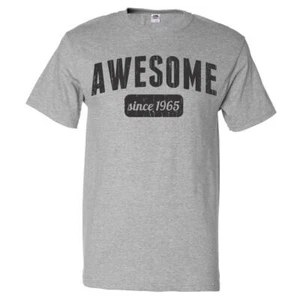 60th Birthday Gift T shirt 60 Years Old Present 1965 Awesome Tee - Picture 1 of 1