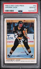 1990 O-PEE-CHEE PREMIER #50 JAROMIR JAGR RC PSA GEM MT 10